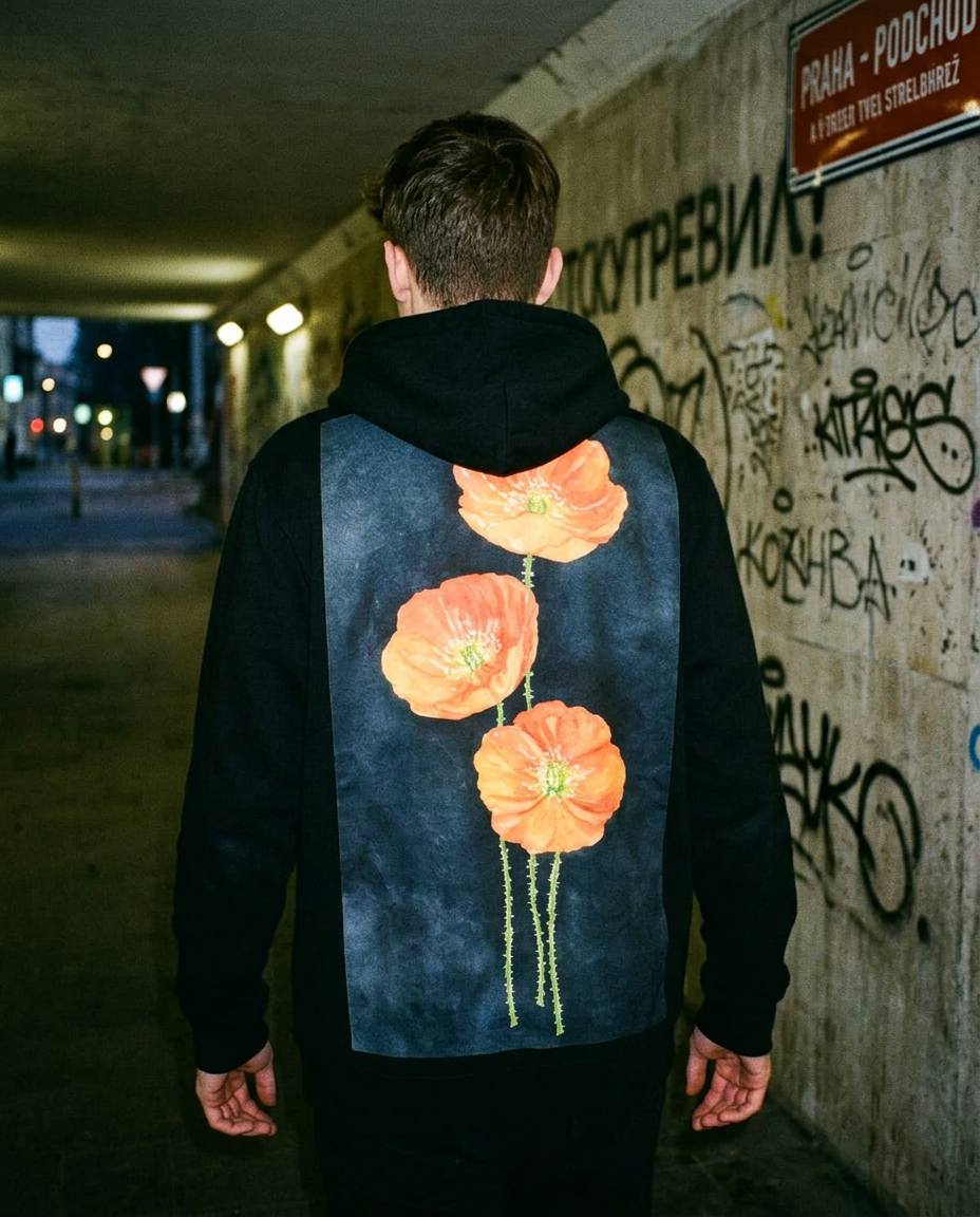 Poppies Hoodie | CITY IN PRAGUE