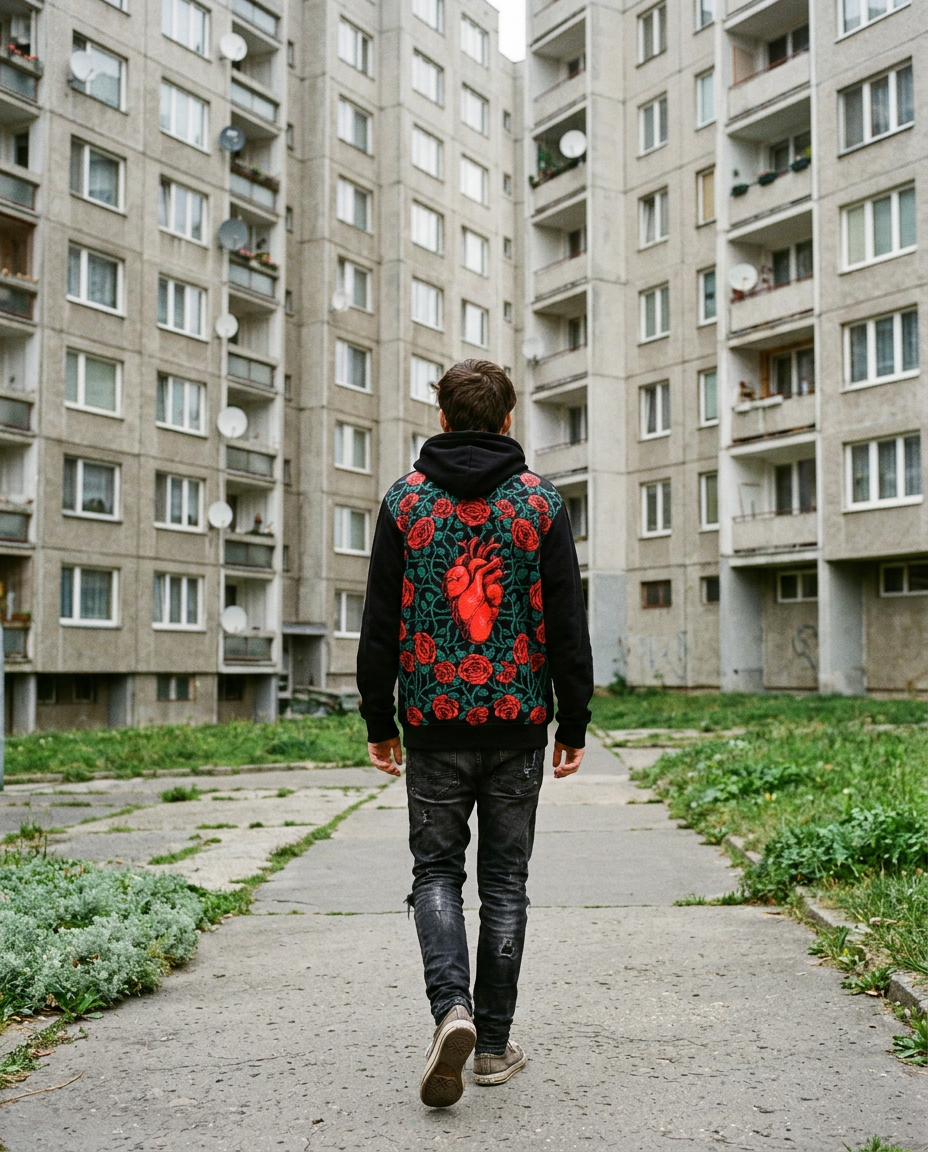 Roses Heart Hoodie | CITY IN PRAGUE