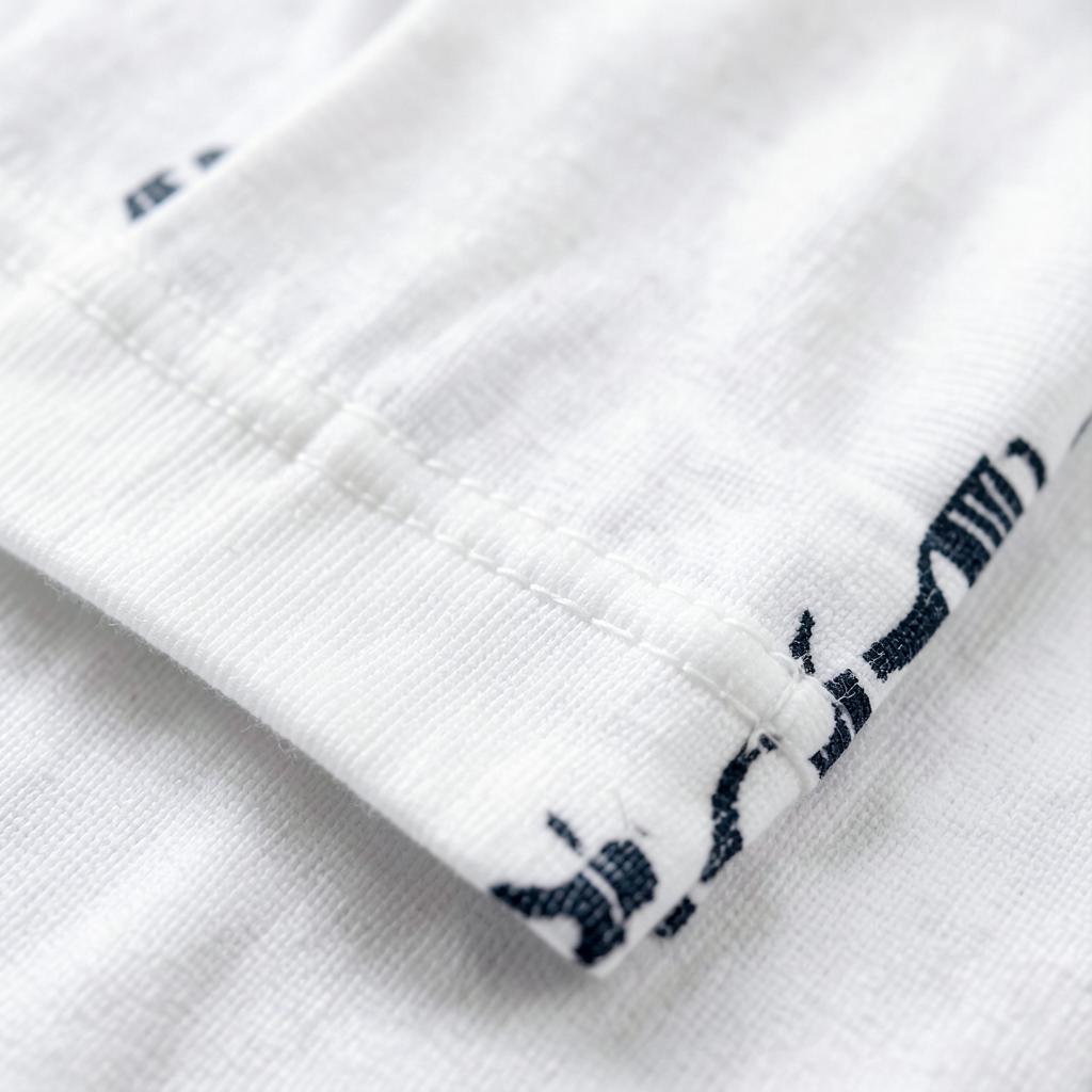White Magnolia Tee — detail látky a potisku | CITY IN PRAGUE